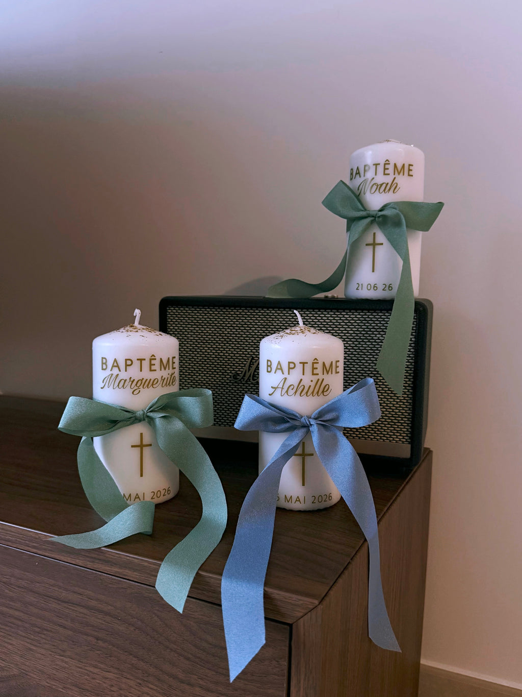 Bougies baptême